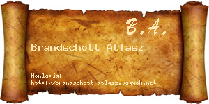 Brandschott Atlasz névjegykártya